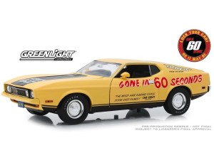 Marketplace : FORD Mustang Eleanor 60 Secondes Chronos jaune Custom Movie Star Gone In 60 seconds - Greenlight - 1:18