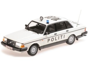 Marketplace : VOLVO 240 GL 1986 police du Danemark - Minichamps - 1:18