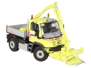 Marketplace : MERCEDES BENZ Unimog U400 VINCI avec ensemble de débrousaillage Mulag - NZG - 1:50