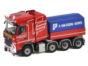 Marketplace : MERCEDES Arocs MP4 Big space 8x4 avec ballast P.VAN EGDOM - WSI - 1:50