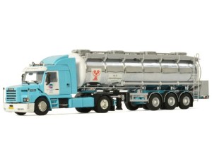 Marketplace : SCANIA T143 Torpedo 4x2 avec citerne 3 Essieux H&S GROUP - WSI - 1:50