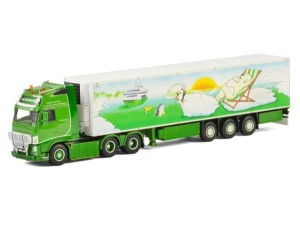 Marketplace : VOLVO FH3 Gl. XL 6x2 avec remorque frigo 3 Essieux GIEL VAN DER VOORT - WSI - 1:50