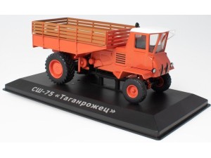 Markeplace : Tracteur avec plateau TAGANROG SSH-75 de 1955  - IXO - 1:43