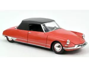 Marketplace : CITROEN DS 19 Cabriolet 1961 rouge corail - Norev - 1:18