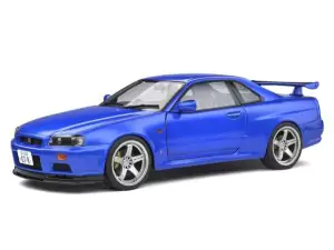 Marketplace : NISSAN Skyline (R34) GT-R Bayside Blue 1999 - Solido - 1:18