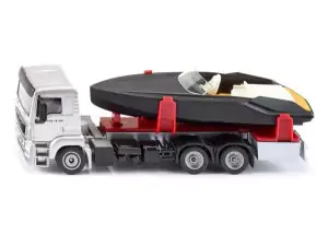 Marketplace : MAN LKW 6x2 porteur avec bateau - Siku - 1:50