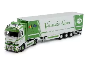 Marketplace : RENAULT T High 4x2 avec remorque frigo 3 Essieux VERVAEKE KOEN - Tekno - 1:50