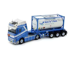 Marketplace : VOLVO FH04 GL 4x2 avec remorque citerne 3 essieux KEES IN'T VEEN - Tekno - 1:50