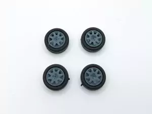 4 roues ø13.50 mm (type Renault) - 3D Creative - 1:43 |Pièces et ki...