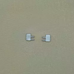 Rétroviseurs fourgon - 5.80 x 4 mm - White Metal - 1:43