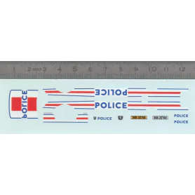 Décalcomanie - Peugeot 306 POLICE - Ech 1:43